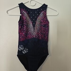 Chalk Warrior Ozone Youth Large Leotard Blue Purple